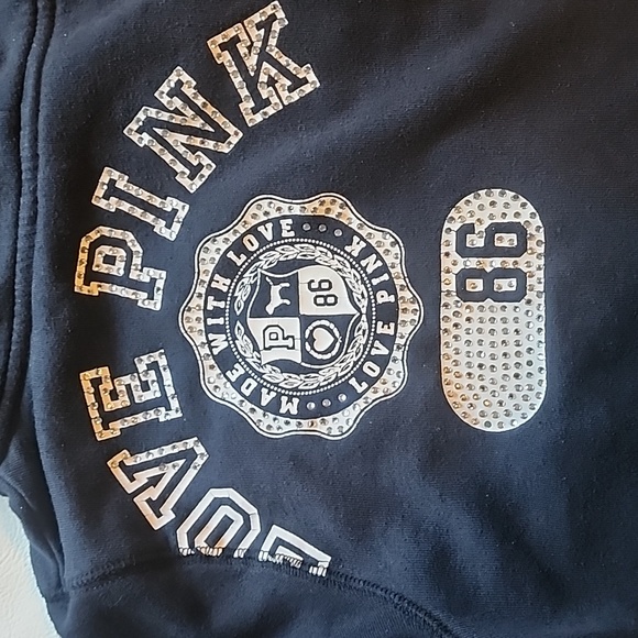 Rare HTF hooded zip-up sweatshirt with lots of bling! Size: L - Picture 5 of 11